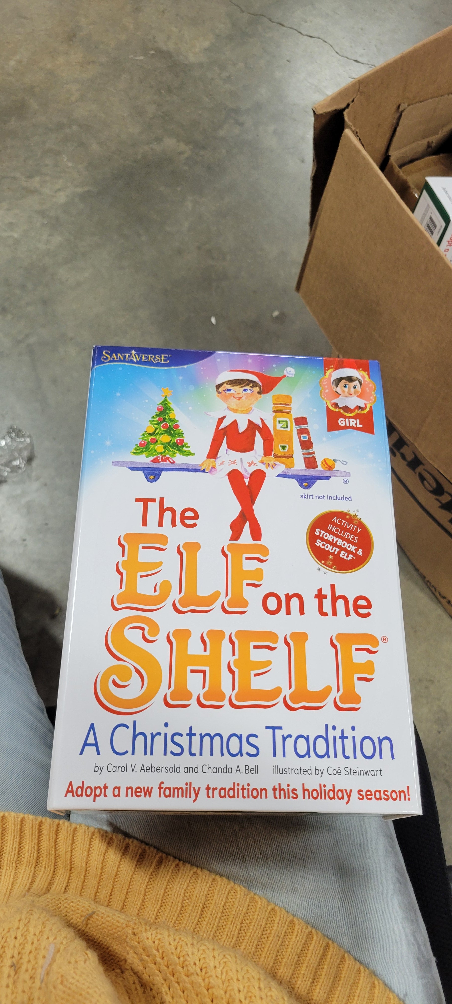 Box Set Girl Scout Elf with Blue Eyes with Storybook, final cut