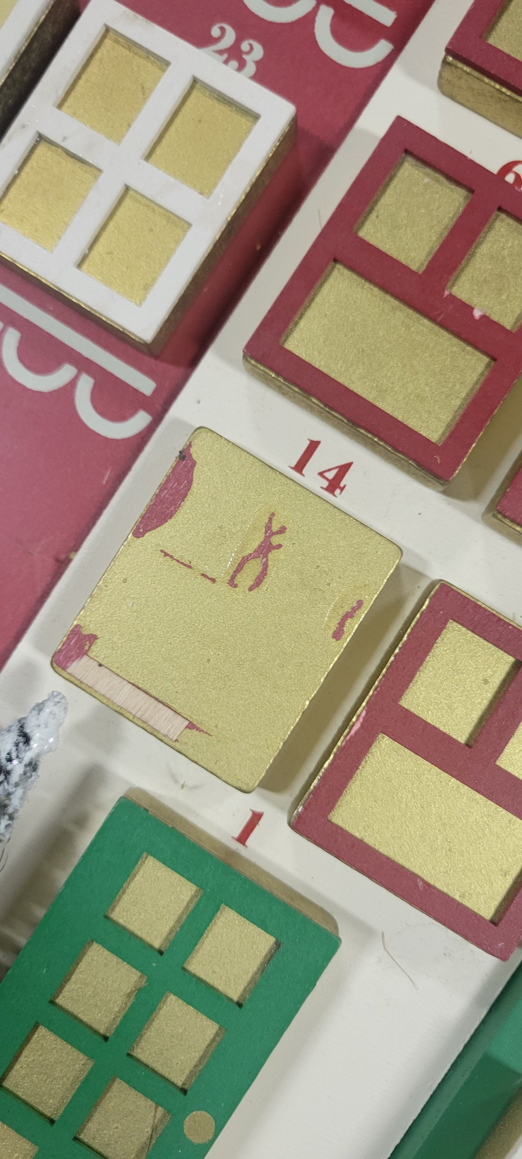 Christmas City Village Countdown Calendar-SHOWROOM ITEM,