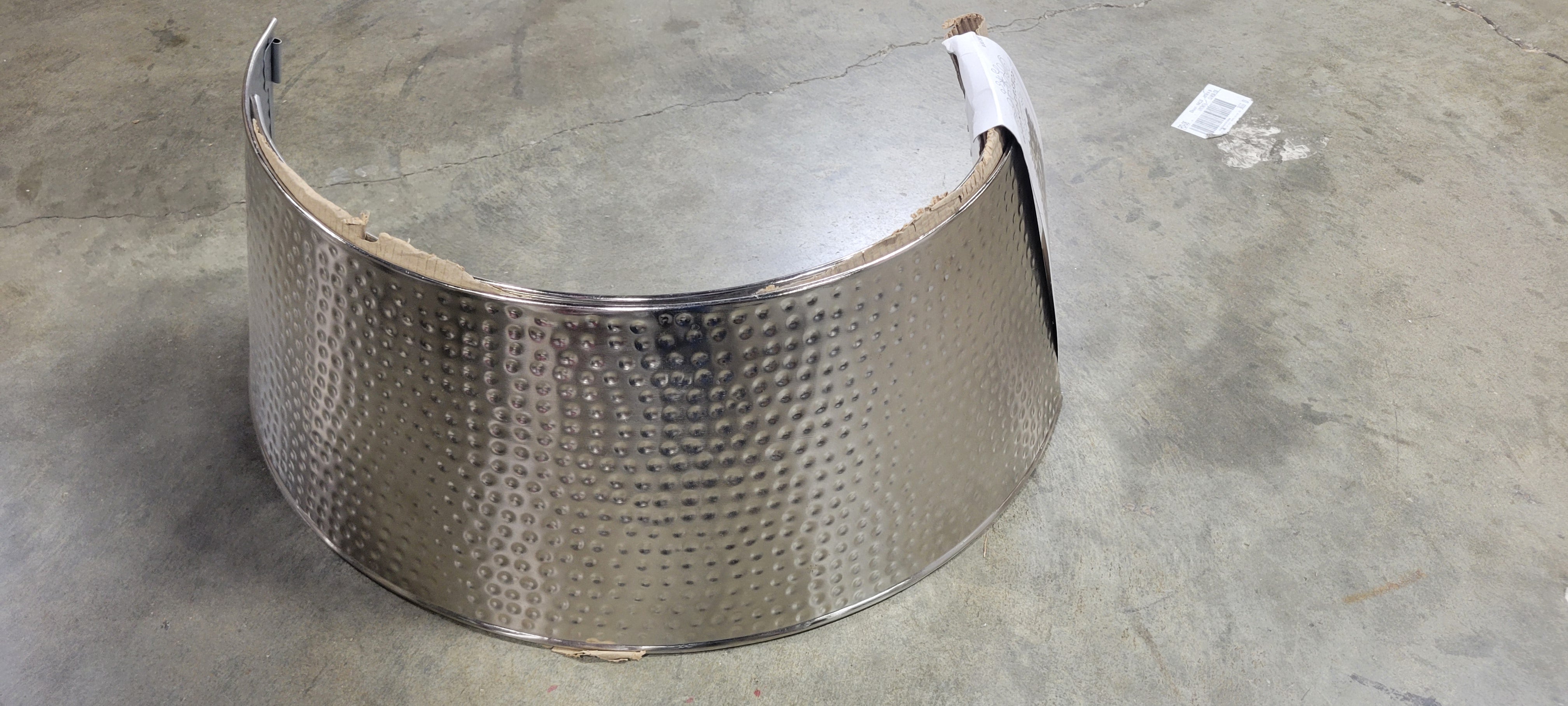 Hammered Metal Christmas Tree Collar Silver final cut