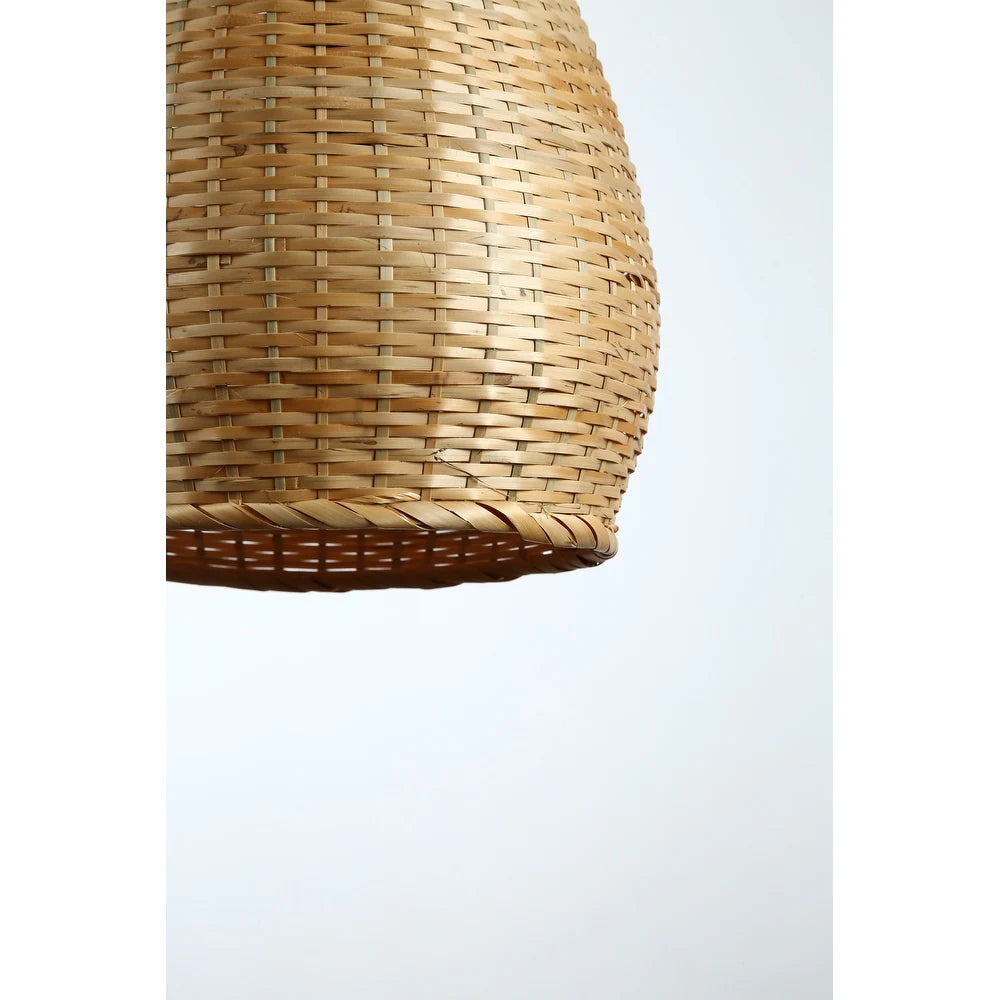 Three Lights Rattan Pendant - Natural