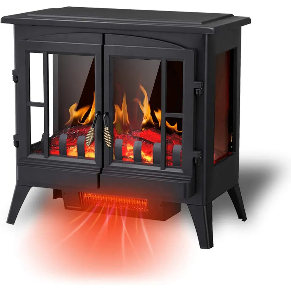 Electric Fireplace Infrared Stove Heater, Freestanding Fireplace Heater