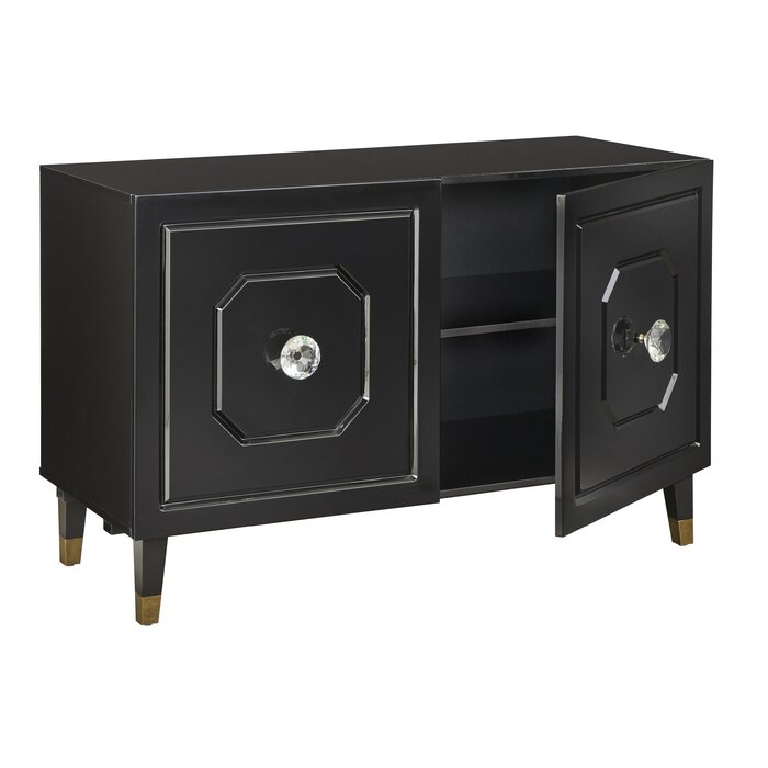 Black Elisa 47.9'' Wide Server