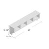Ella 9 Hook Wall Mounted Coat Rack