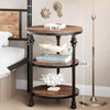 End Table 3-Tier Round Side Table