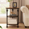 End Table 3-Tier Round Side Table