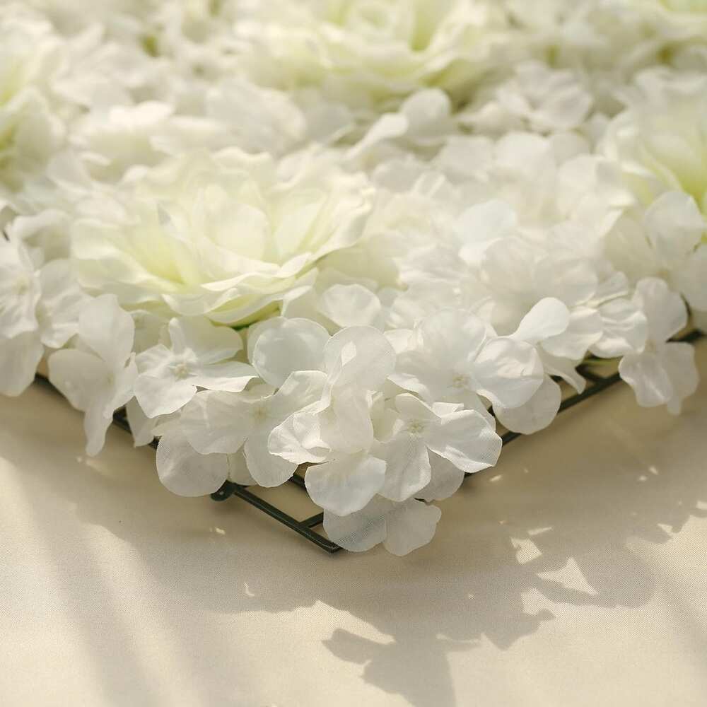 5 Packs Artificial Faux Foliage Wall Mat Panel Hydrangea Backdrop