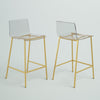 Brushed Gold Estrid Counter Stool (Set of 2)