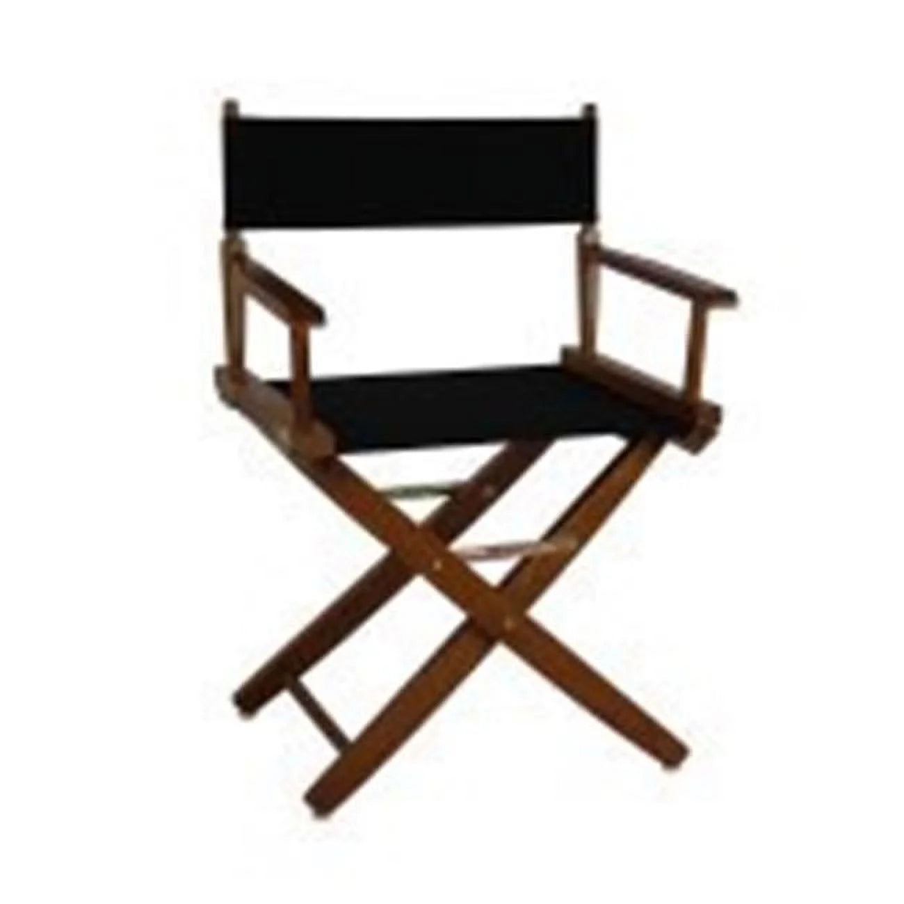 Extra-Wide Premium Directors Chair Mission Oak Frame W/Black Color Cover