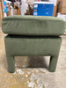 Bellfield Fully Upholstered Ottoman - Olive Green Velvet SHOWROOM ITEM