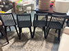 (Set of 4) Linden Modified Windsor Wood Dining Chair - Black SHOWROOM ITEM