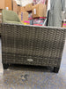 Modern Wicker and Glass Top Outdoor Coffet table
