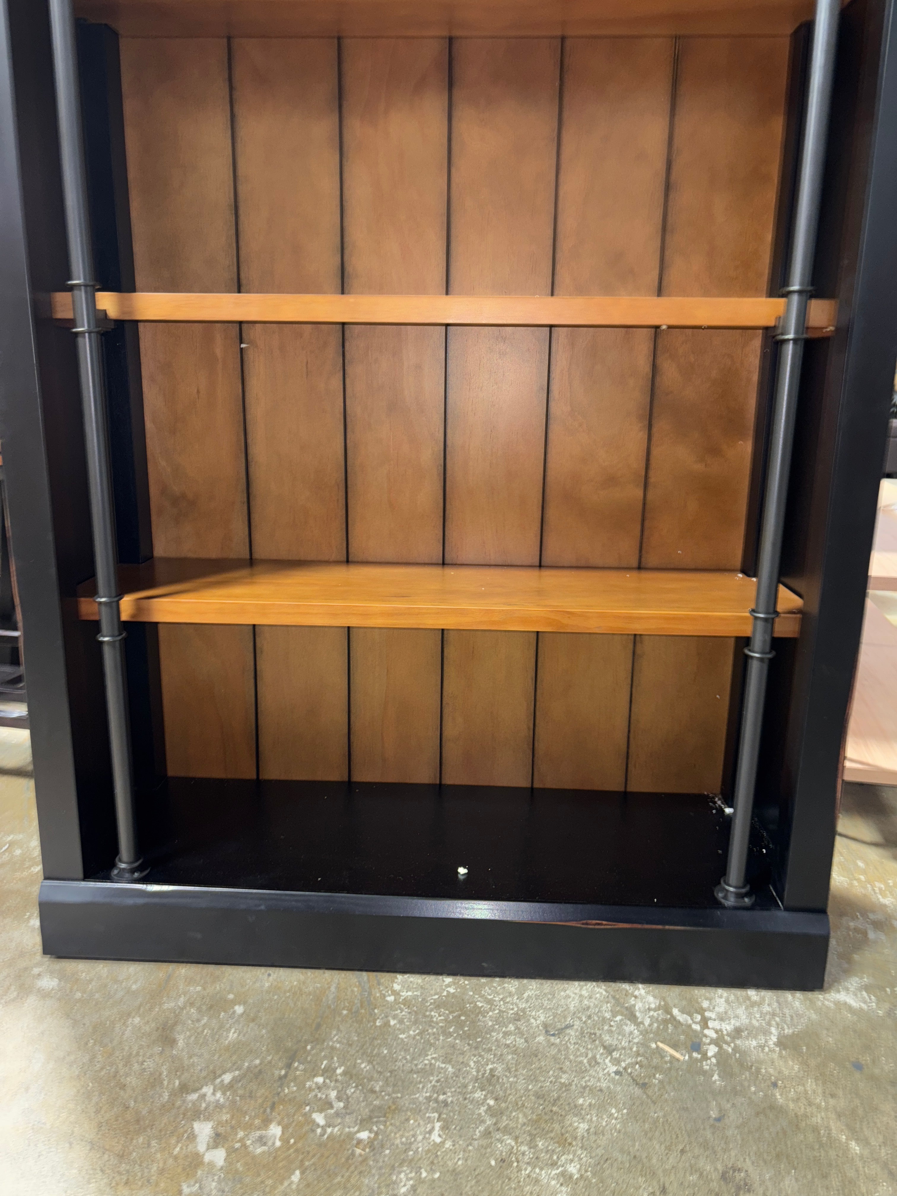 Lorna Bookcase - Aged Ebony/ Warm Honey SHOWROOM ITEM