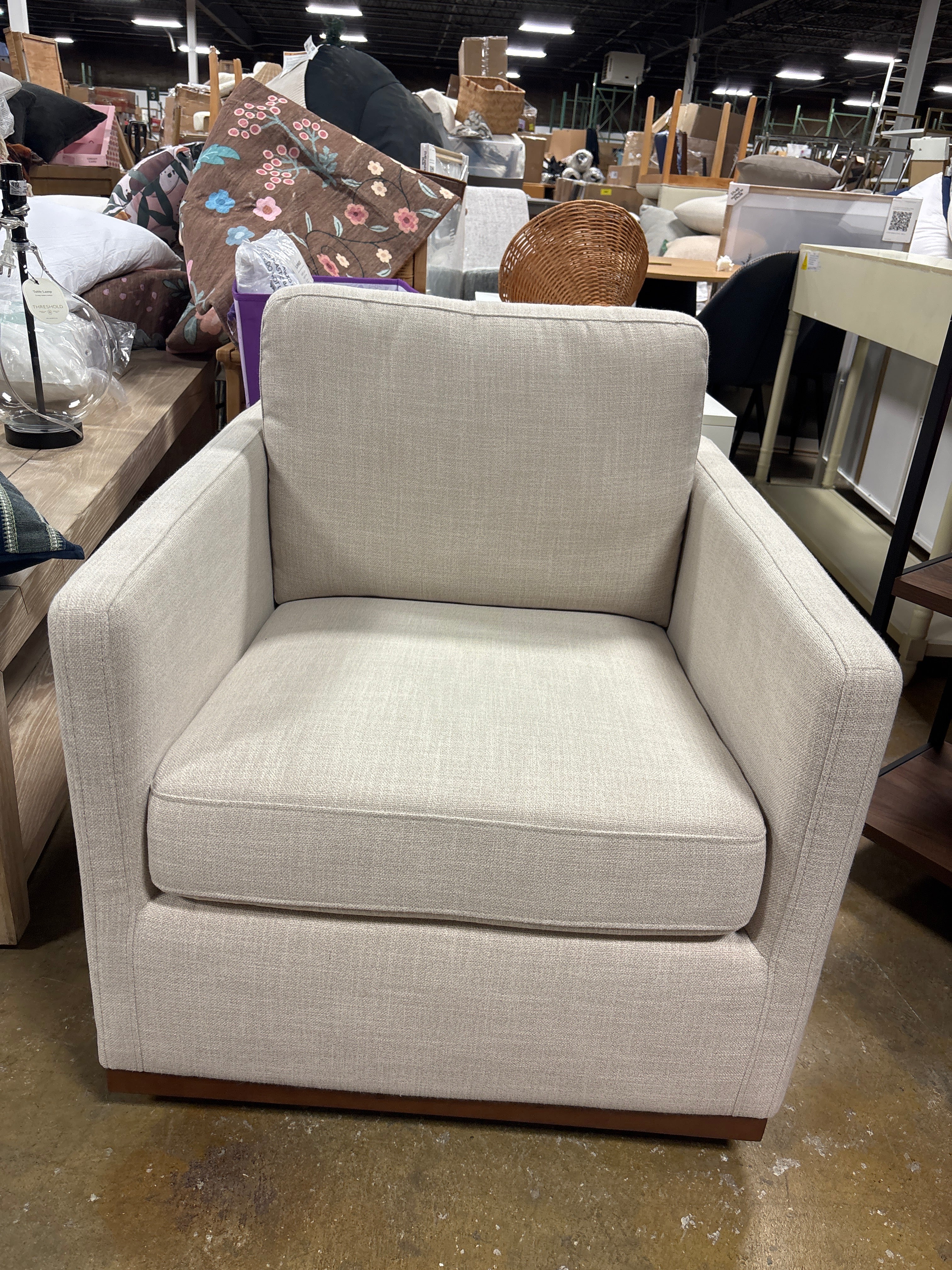 Bobbi Upholstered Swivel Armchair SHOWROOM ITEM