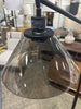 Smoked Glass Floor Lamp - Black SHOWROOM ITEM