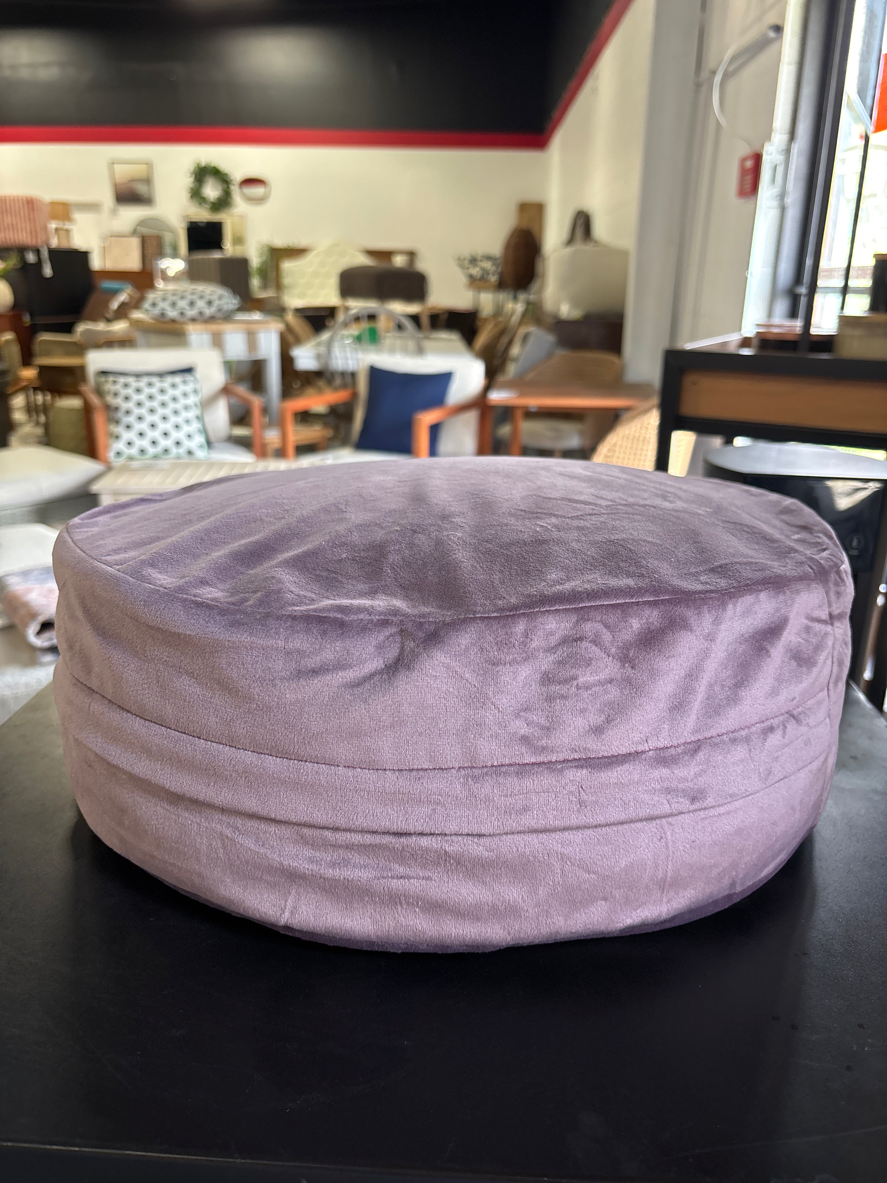Meditation Cushion Round Yoga Pillow - Lavender SHOWROOM ITEM