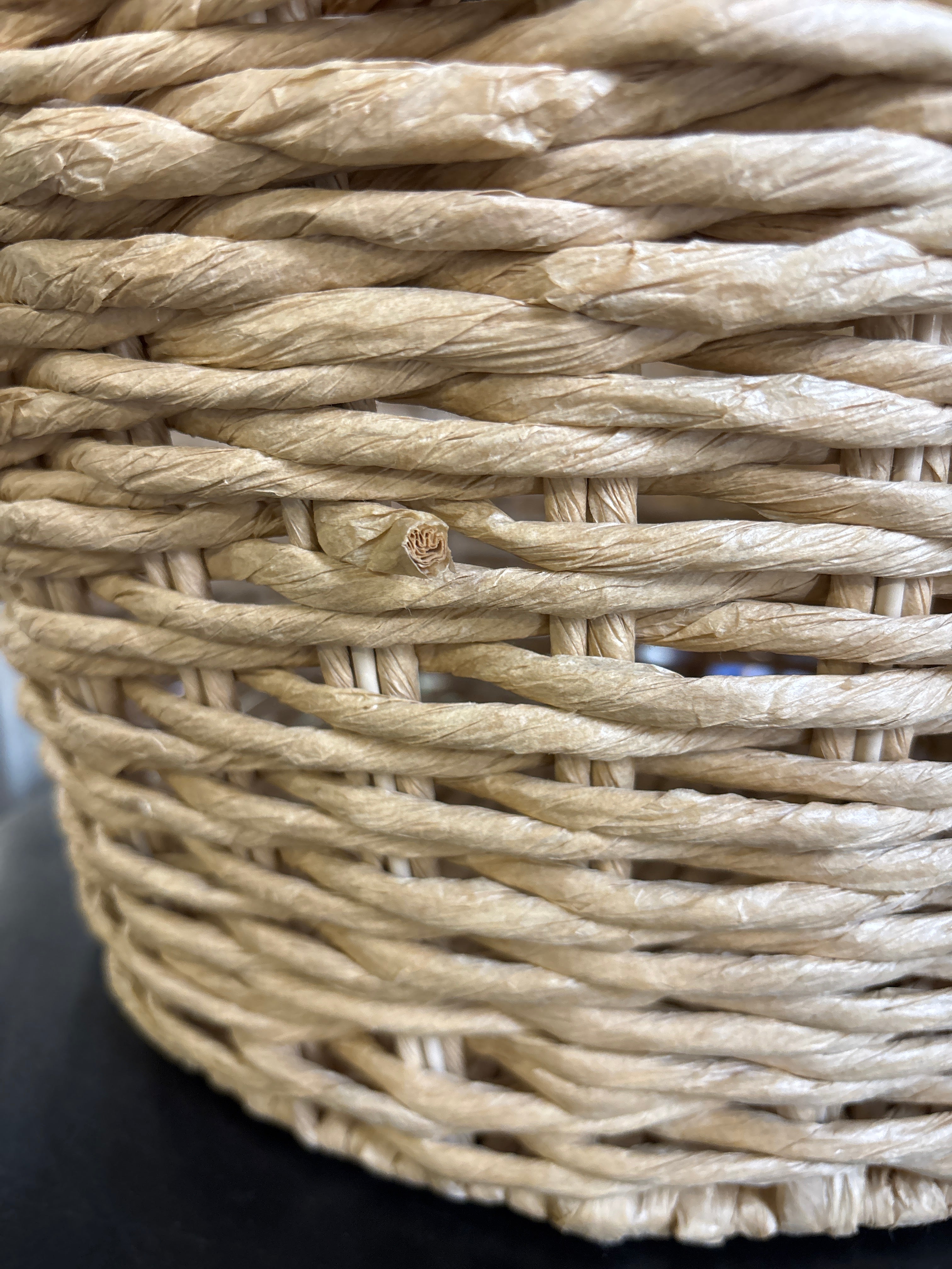 16.5" W x 10.5" H Woven Beverage Basket SHOWROOM ITEM