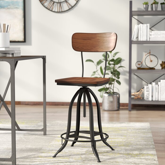 Fabron Swivel Solid Wood Extra Tall Stool – Salvage & Co Indy