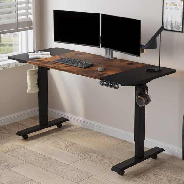 Fanchon Electric Standing Desk Height Adjustable Inbox Zero For Home Office