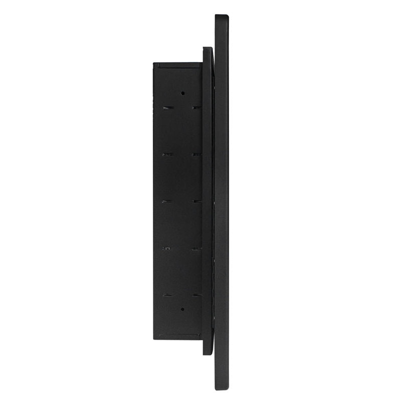 Black Farmhouse Recessed Metal Bathroom Medicine Cabinets with Mirror with Adjustable Tempered Glass Shelves