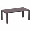 Rattan BrownExtendable Rectangular Outdoor Dining Table