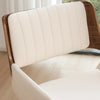 Faux Leather Upholstered Swivel Dining Armchairs (Set of 2)