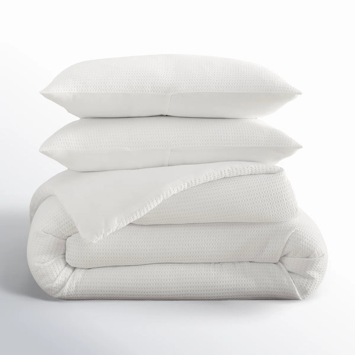 Felix Cotton Waffle Comforter Set Full/Queen