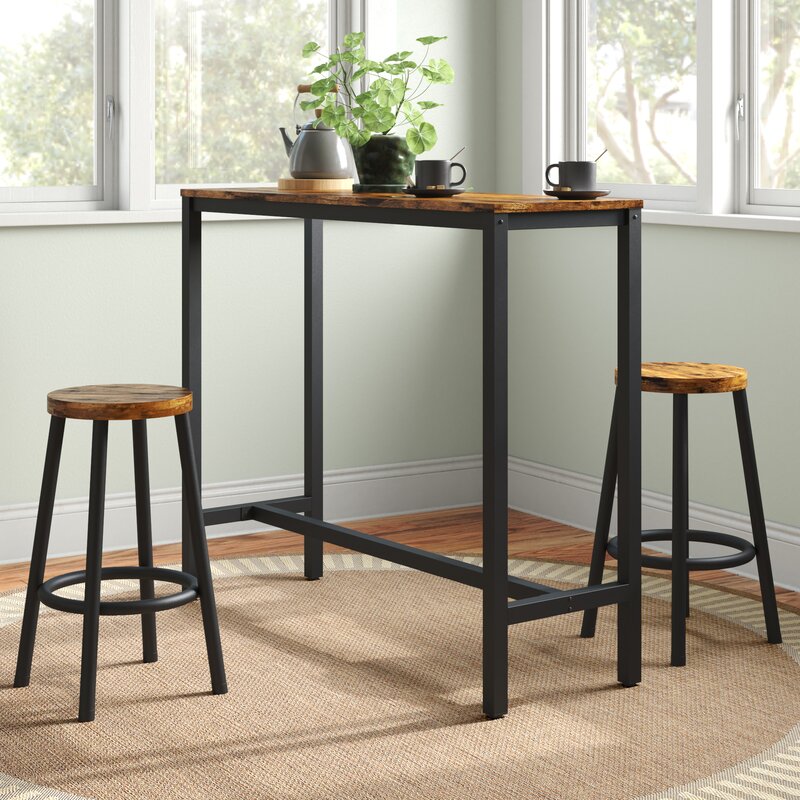 Feuerstein 3 - Piece Trestle Dining Set