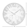 Shiplap Farmhouse Outdoor Wall Clock, Plastic, American Designed - Galvanized