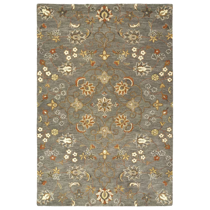 Fischer Wool Floral Rug, 8'x10'