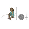 Fish Wish Fisher Boy Cast Garden Statue