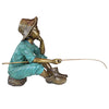 Fish Wish Fisher Boy Cast Garden Statue