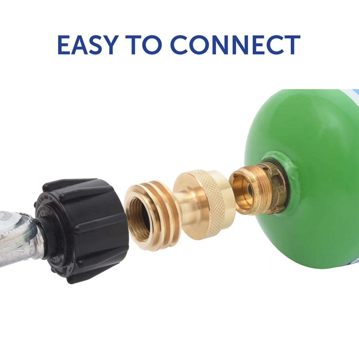 Propane Tank Adapter, 20LB to 1LB Converter, Use 1LB Propane Tanks when Runs Out