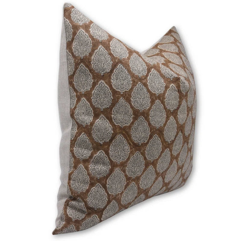Floral Linen Pillow SHOWROOM ITEM
