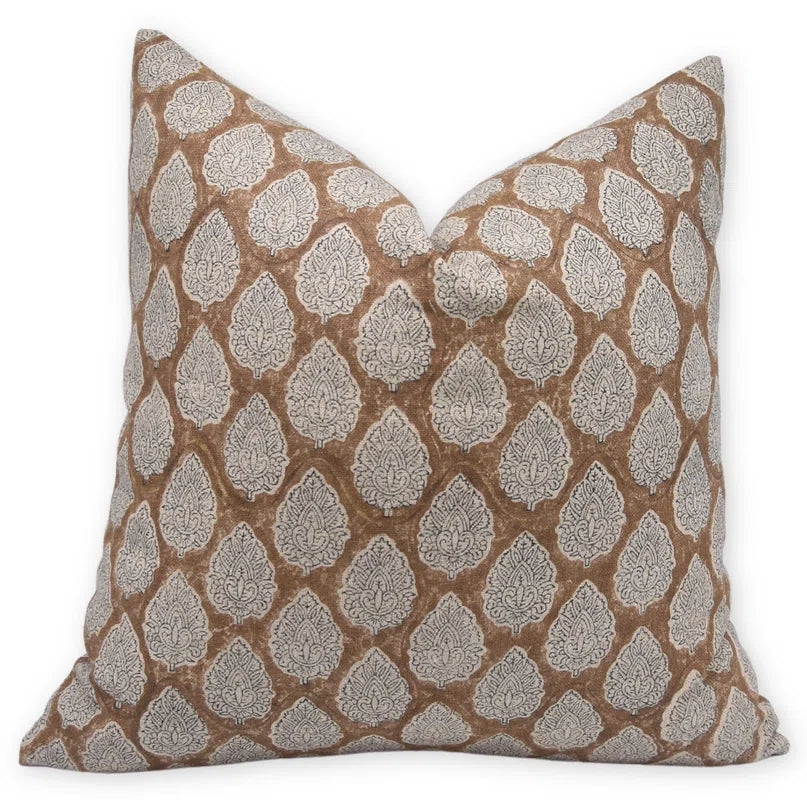 Floral Linen Pillow SHOWROOM ITEM