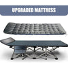 Blue Folding Camping, Heavy Duty Sleeping with Carry Bag, Double Layer Oxford Portable Travel Camp Cots