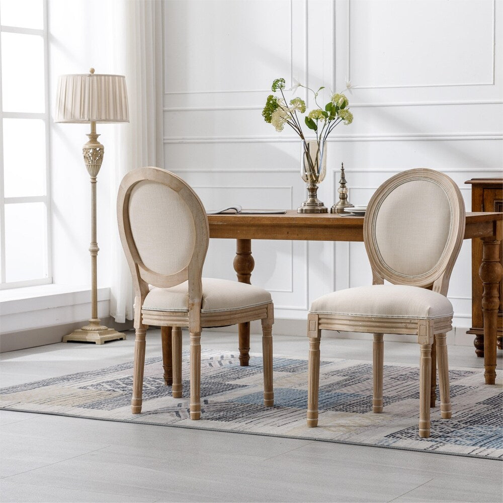 OVAL BACK DINING CHAIR LINEN WITH FLORAL BACK WOOD FRAME WITH intelligence overview