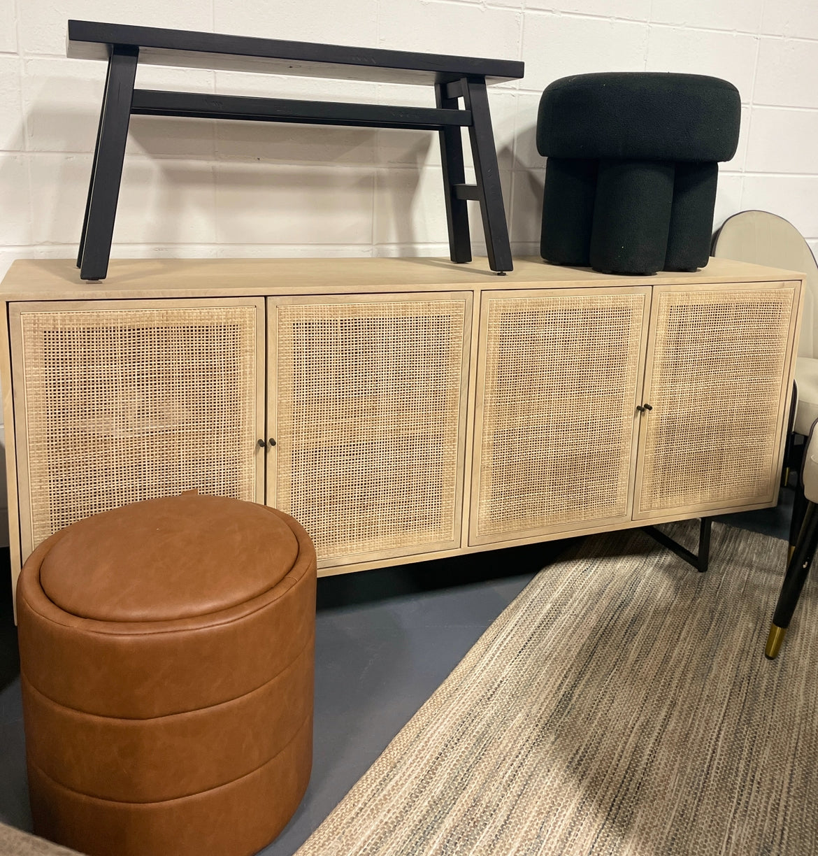 Malibu Light Tone Credenza SHOWROOM ITEM