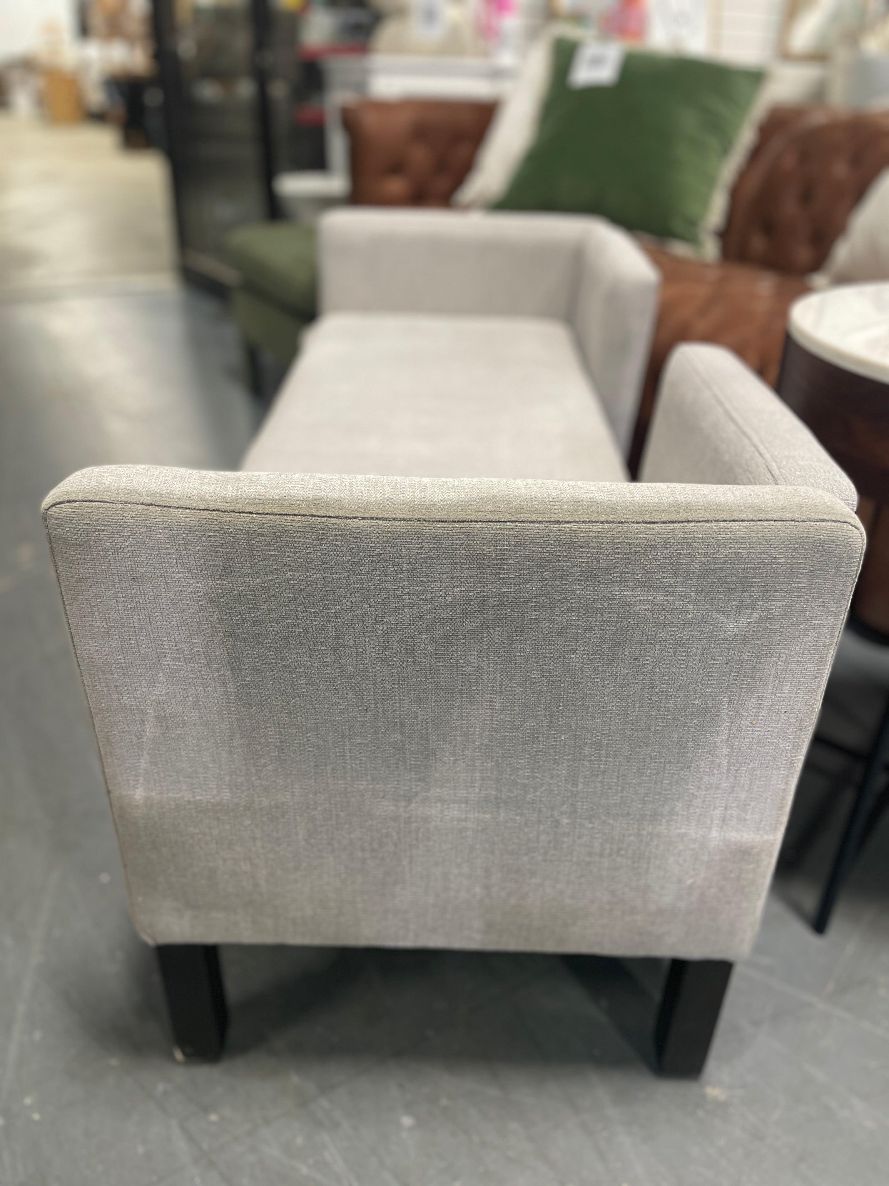Blakely Upholstered Accent Bench Gray,  SHOWROOM ITEM