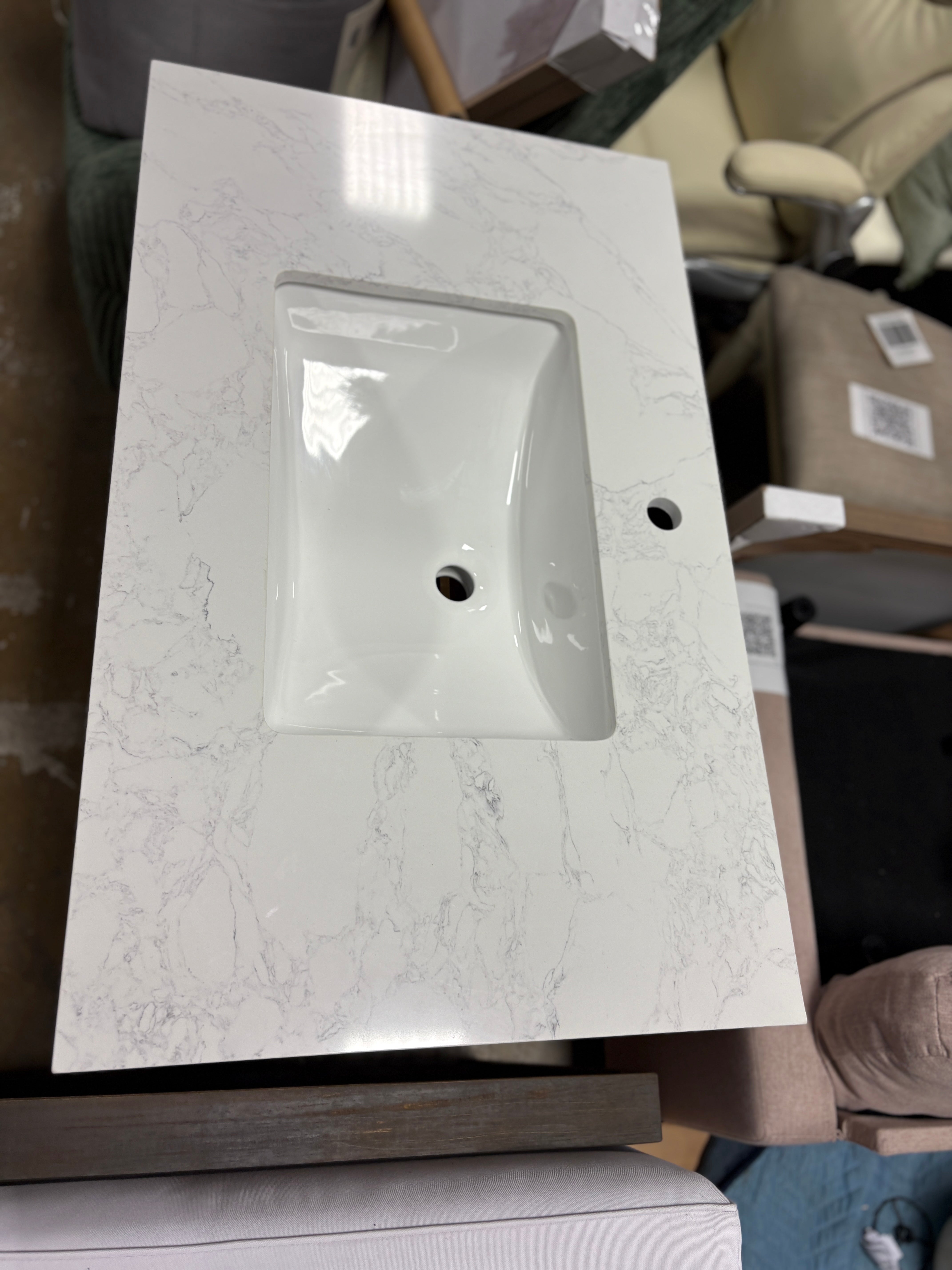 Ardilia 36" Single Bathroom Vanity with Engineered Marble Top SHOWROOM ITEM