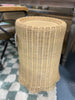 Scalloped Rattan Accent Table SHOWROOM ITEM