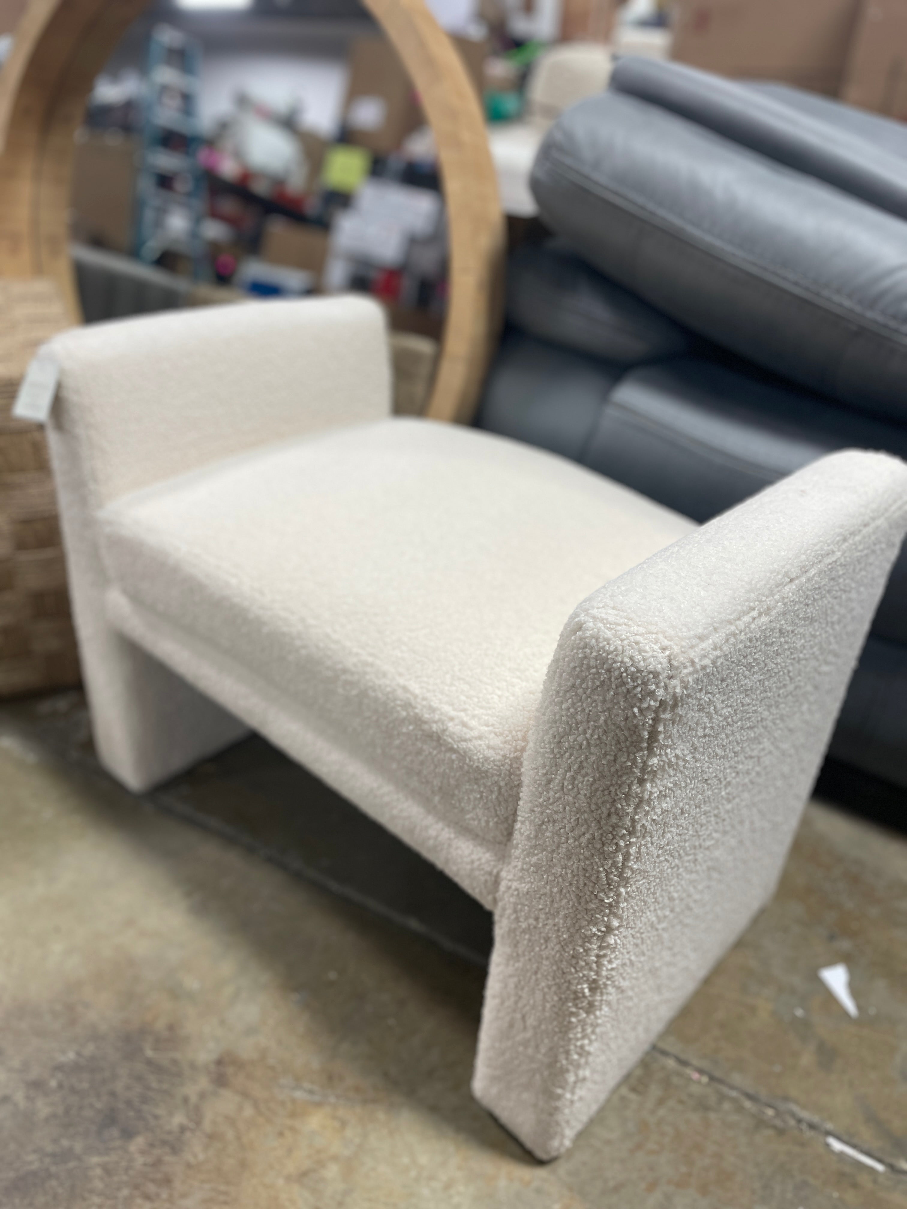 Vernon Ottoman - Threshold™ designed with Studio McGee SHOWROOM ITEM
