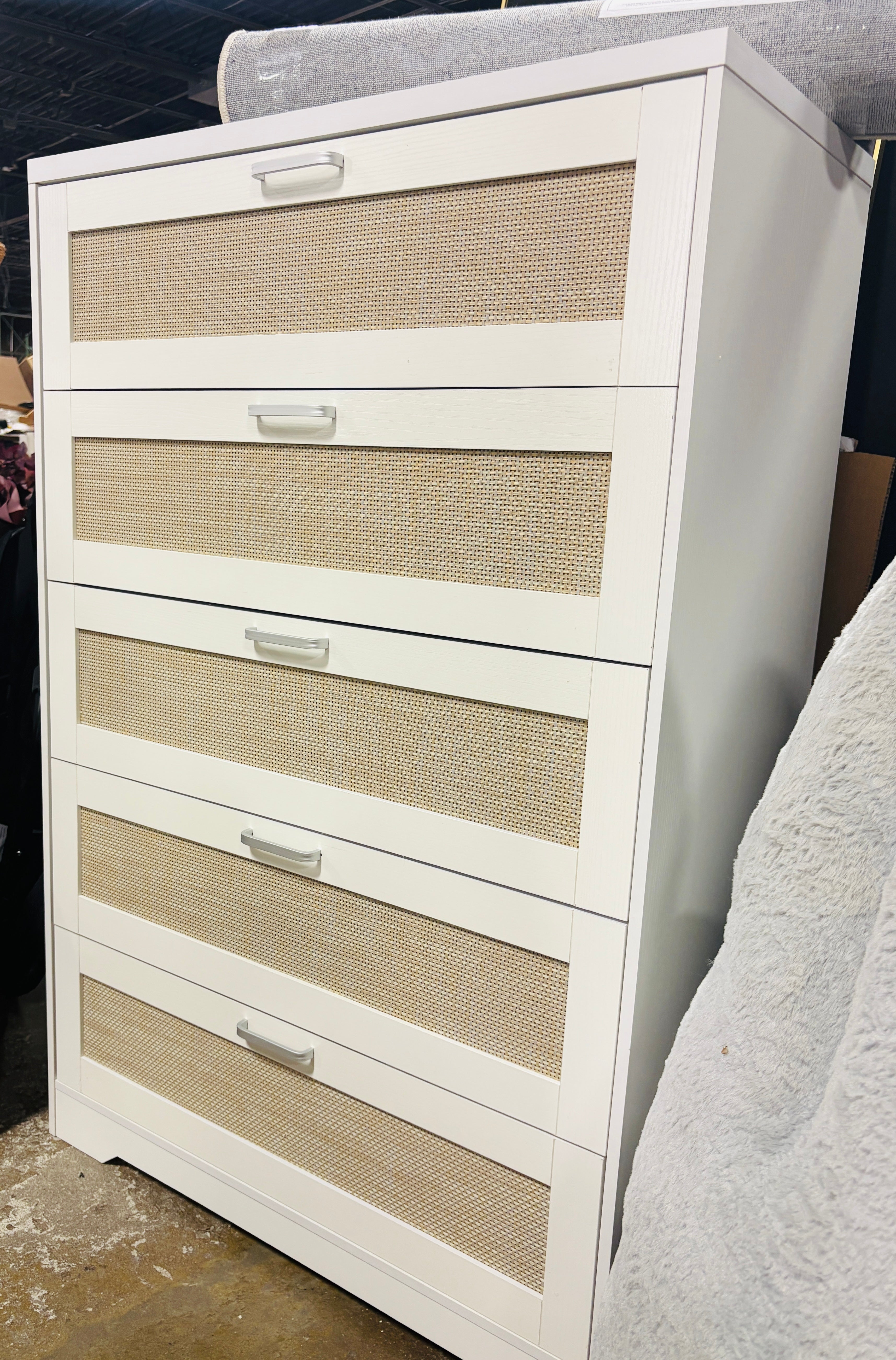 47.27" Elegant Dresser with 5 Drawers SHOWROOM ITEM
