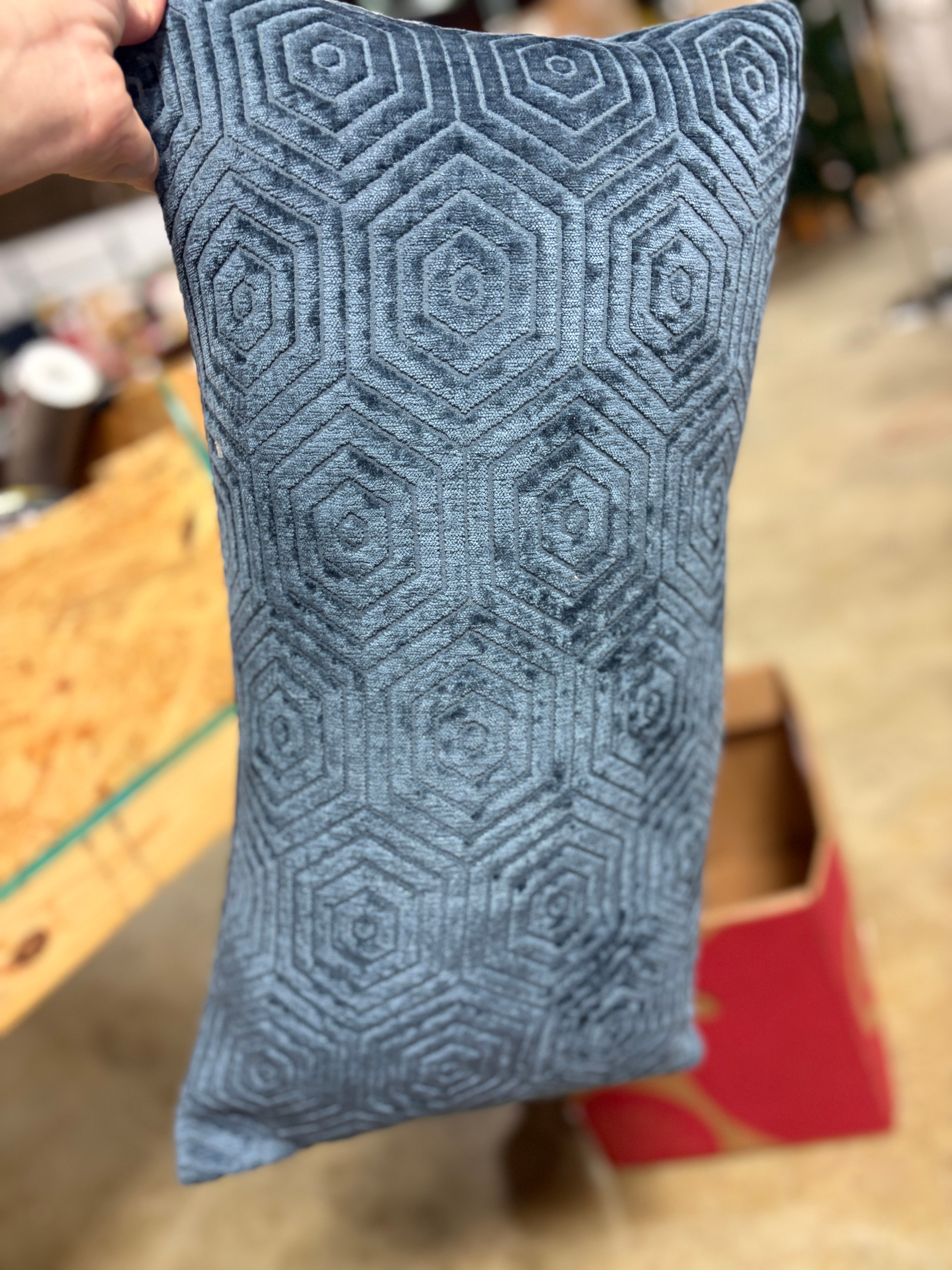 Explorer Sutter Geometric Feather Reversible Throw Pillow SHOWROOM ITEM