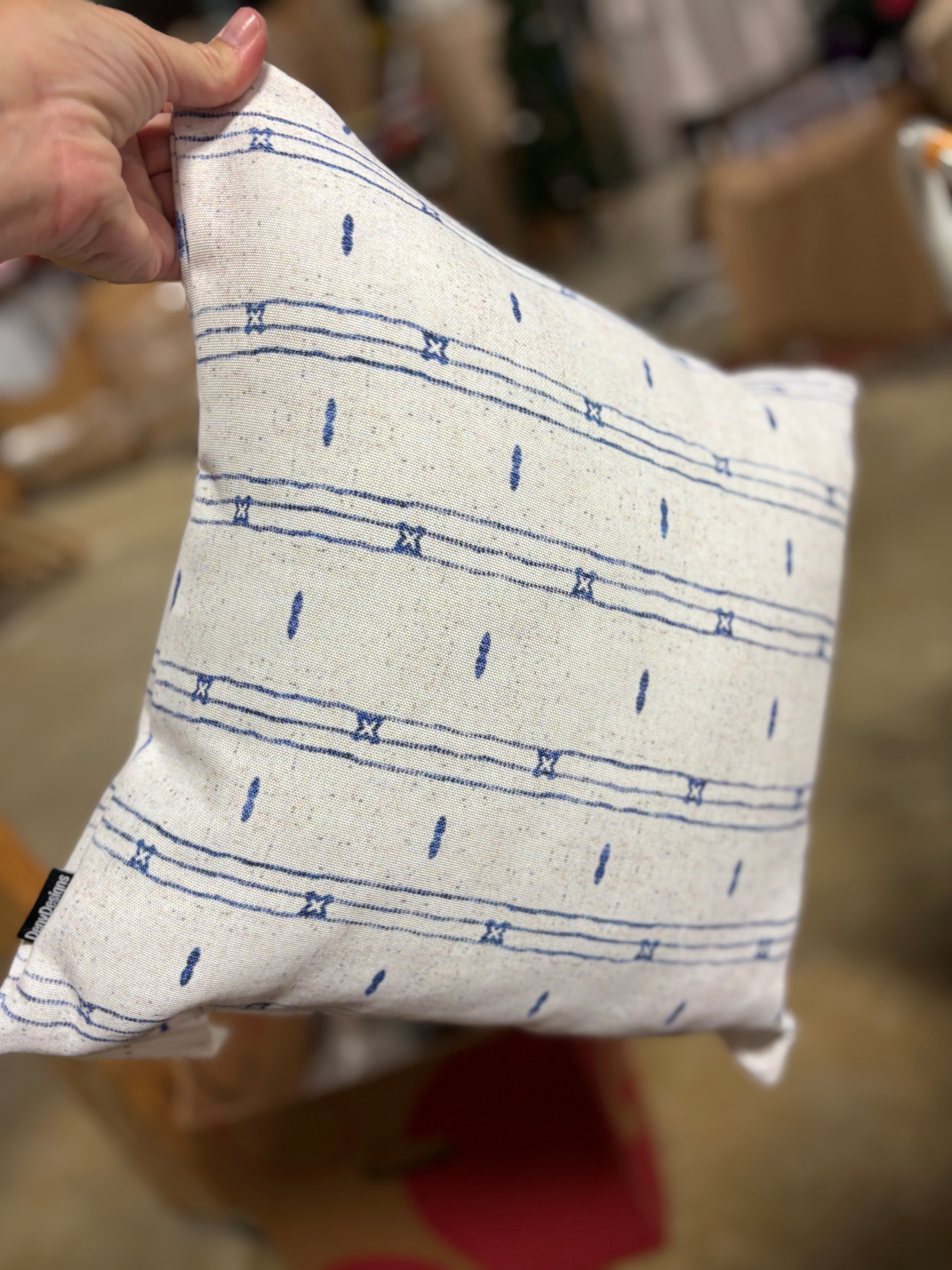 Leena Striped Indoor/Outdoor Reversible Throw Pillow SHOWROOM ITEM