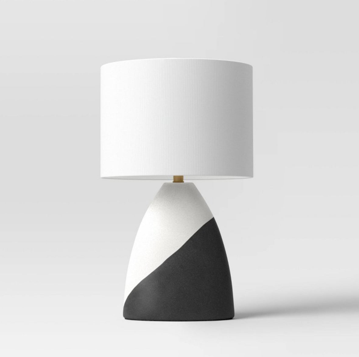 20.5"x12.5" Modern Table Lamp - Black/White SHOWROOM ITEM