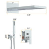 Wall Mount Waterfall Rain Shower System (valve Included) - Chrome