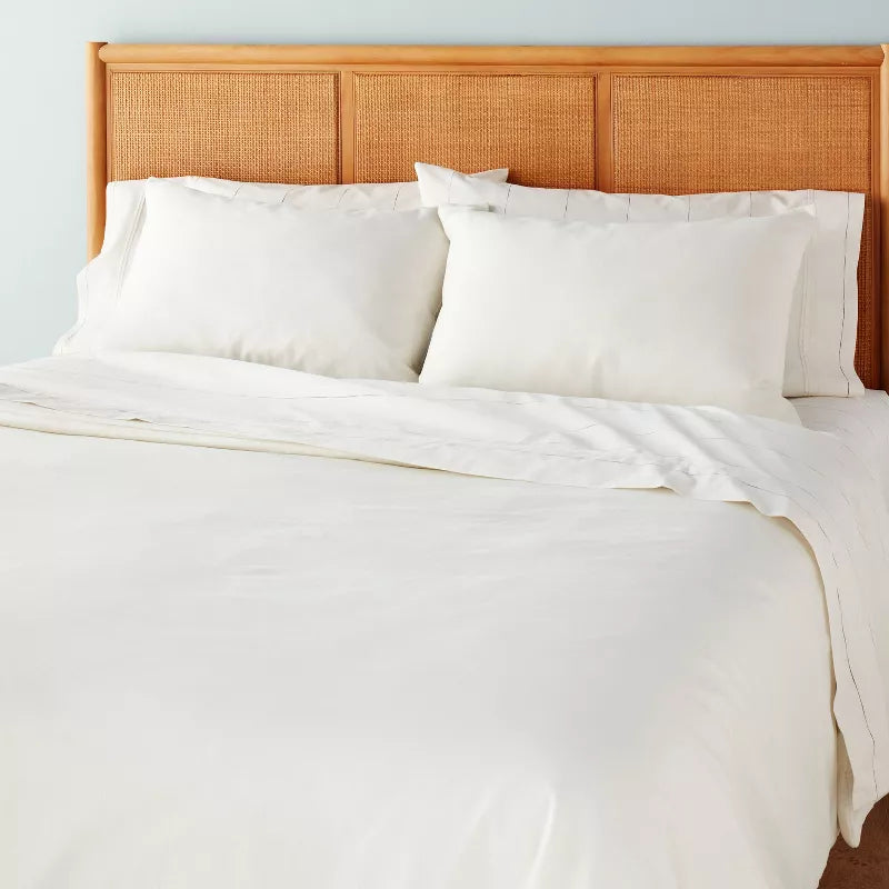 3pc Linen Blend Comforter Set -  Full/Queen