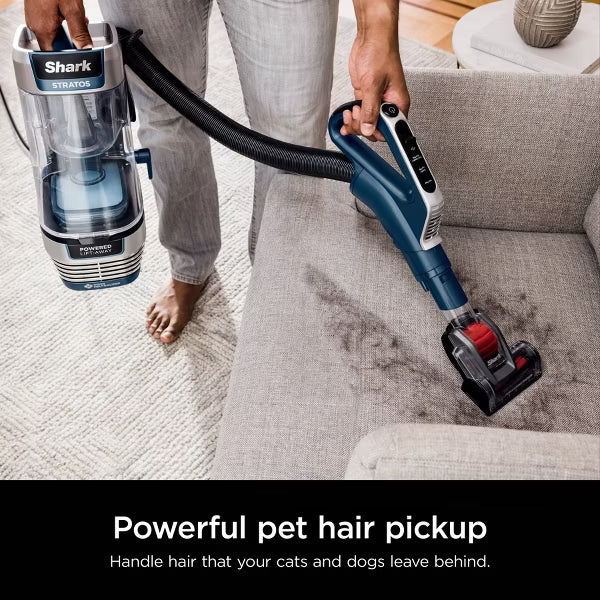 Stratos Upright Vacuum with DuoClean PowerFins HairPro - Navy