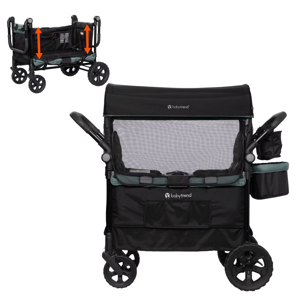 Quest PLUS 3-in-1 Stroller Wagon - Madrid Green