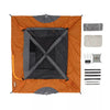 6 Person Straight Wall Tent - Orange